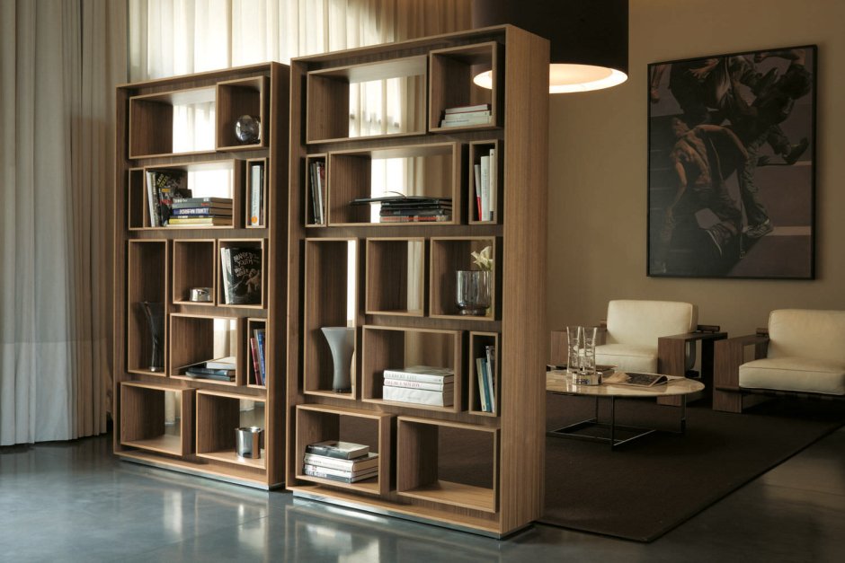Книжные полки в кабинет