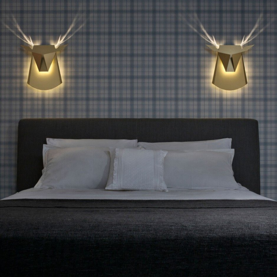 Необычные светильники для спальни