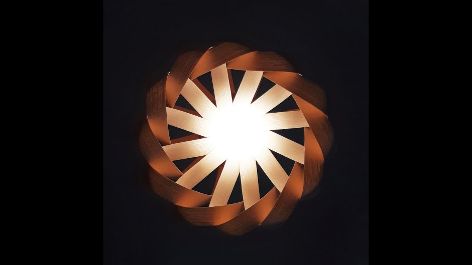 Оригами светильник с лазера