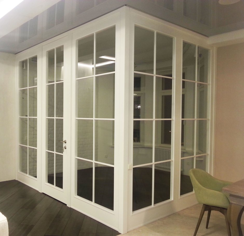 Перегородка светопрозрачная каркасная Standart st75
