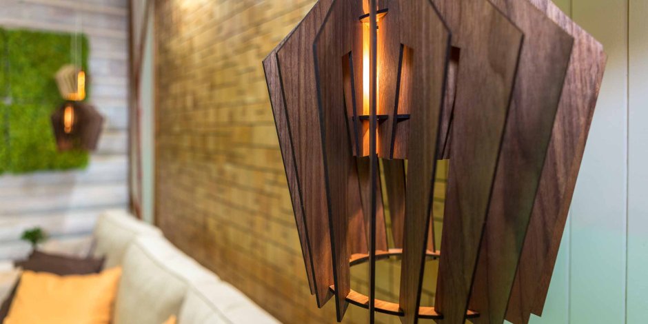 Ross Gardam - деревянный подвесной светильник