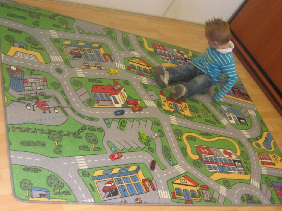 Детские ковры с дорогами для машинок: купить в Москве в интернет-магазине