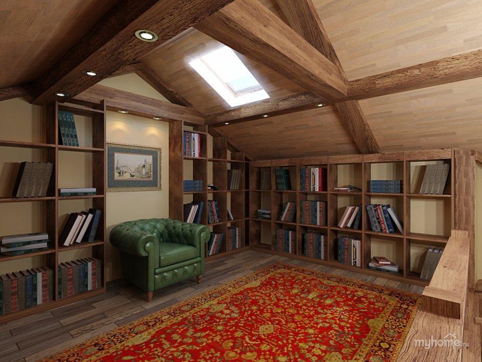 Мансарда в доме спальня игровая