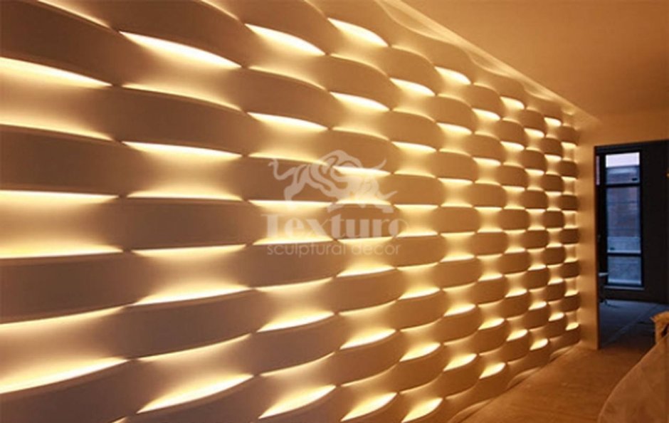 Гипсовые световые 3d панели Lightwave