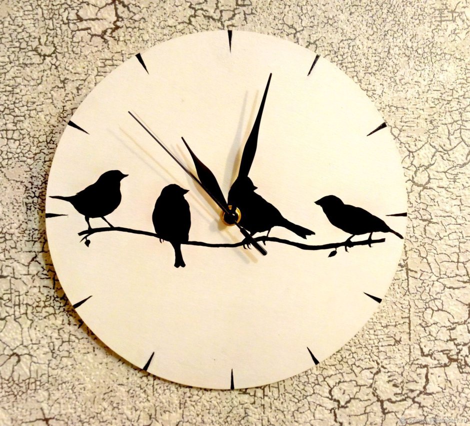Часы птицы на стену