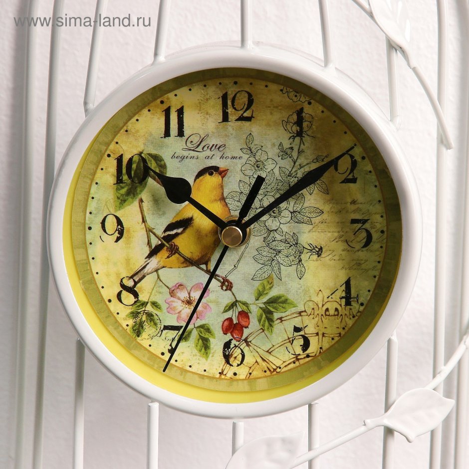 Часы из птиц