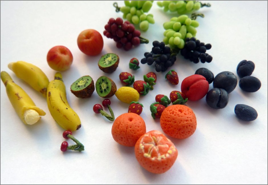 Искусственные фрукты и овощи для декора