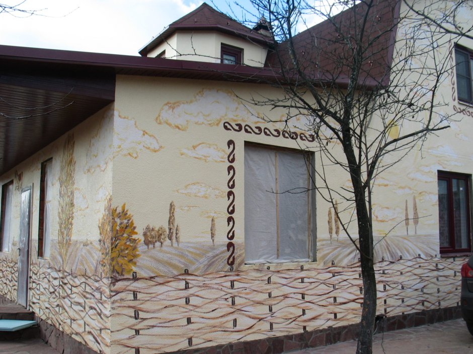 Роспись фасадов частных домовладений