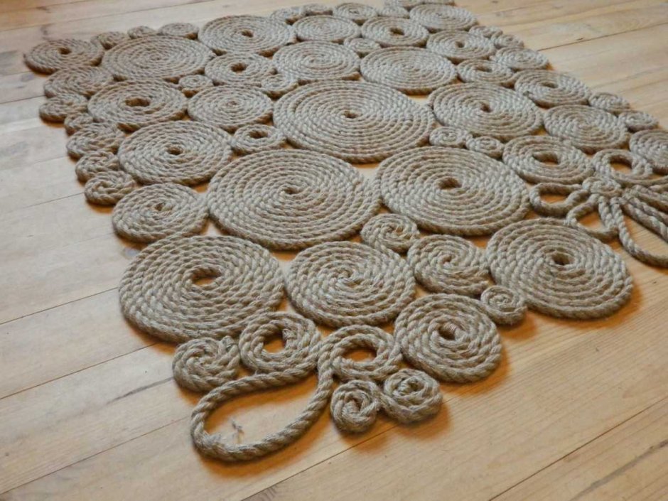 Ковер из шпагата