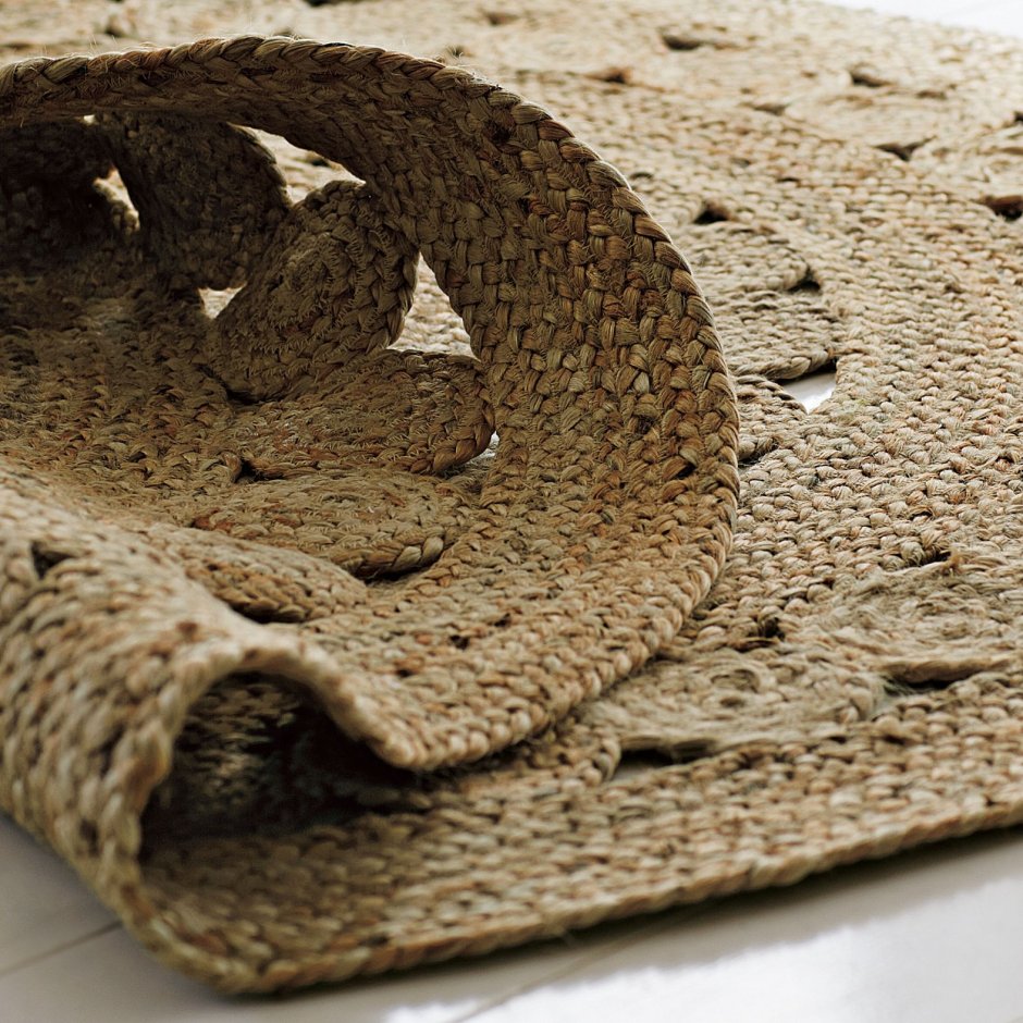 Майское чудо ковер из джута схема