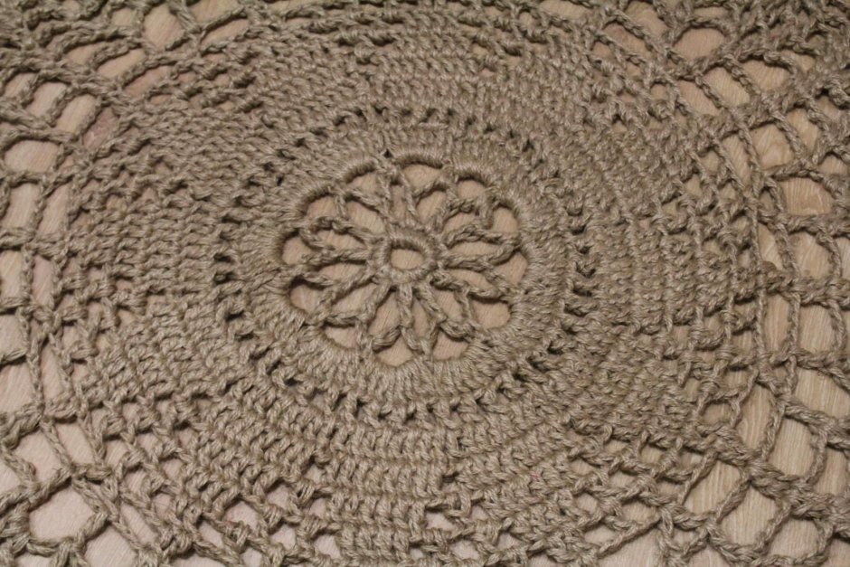 Ковер из бечевки