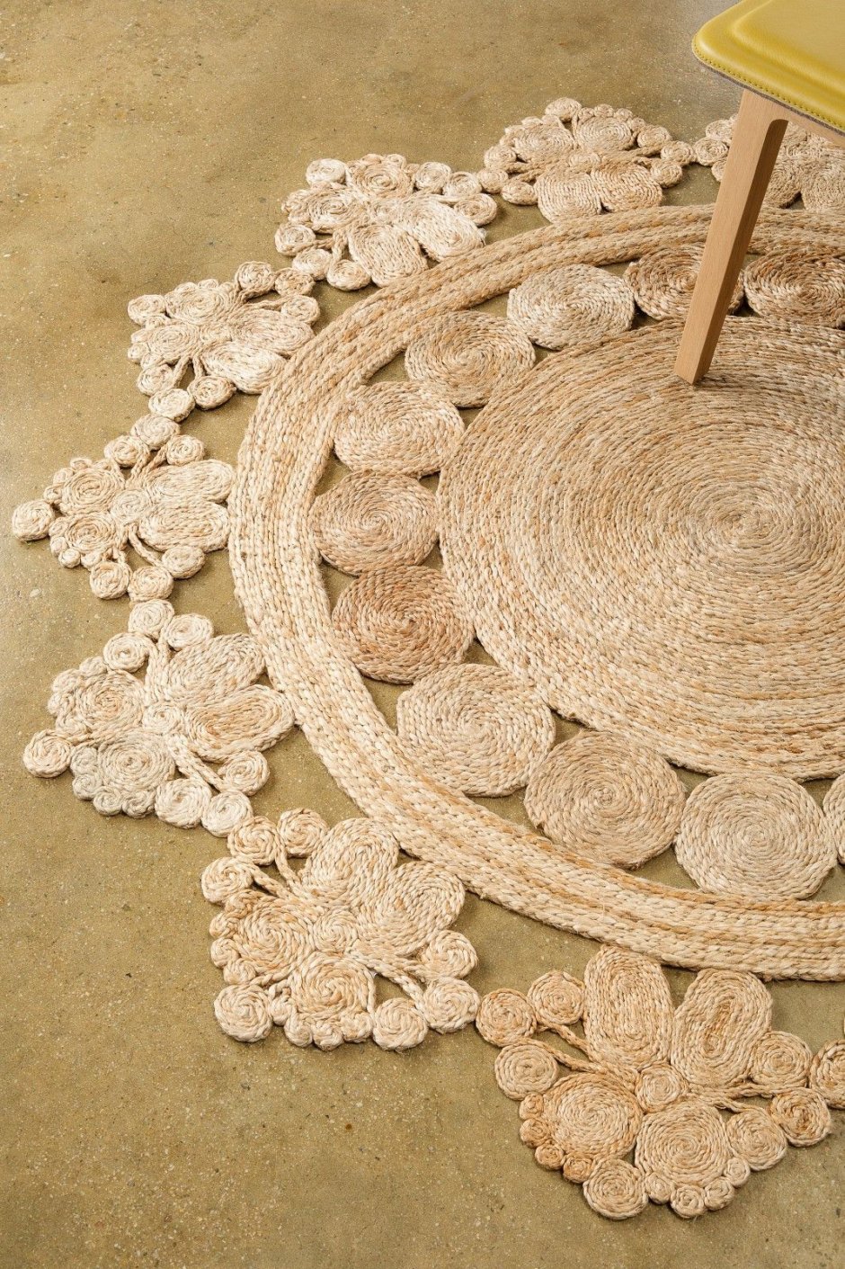 Бохо ковер из джута