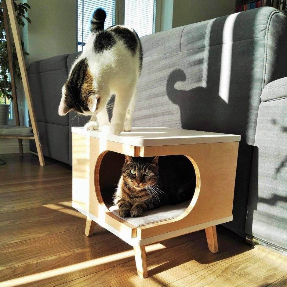 Скандинавский домик для кошки