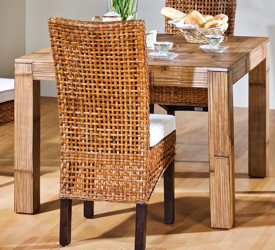 Барные стулья из бамбука