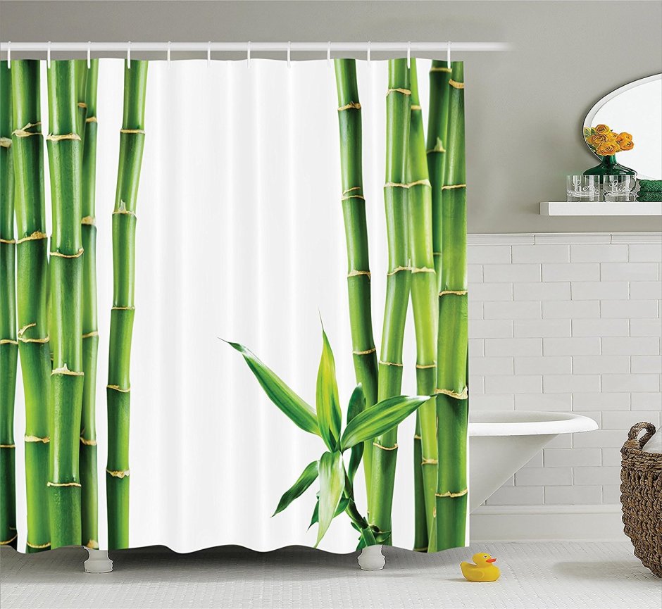 Штора для ванной Bath Plus Bamboo Leaf 180х180