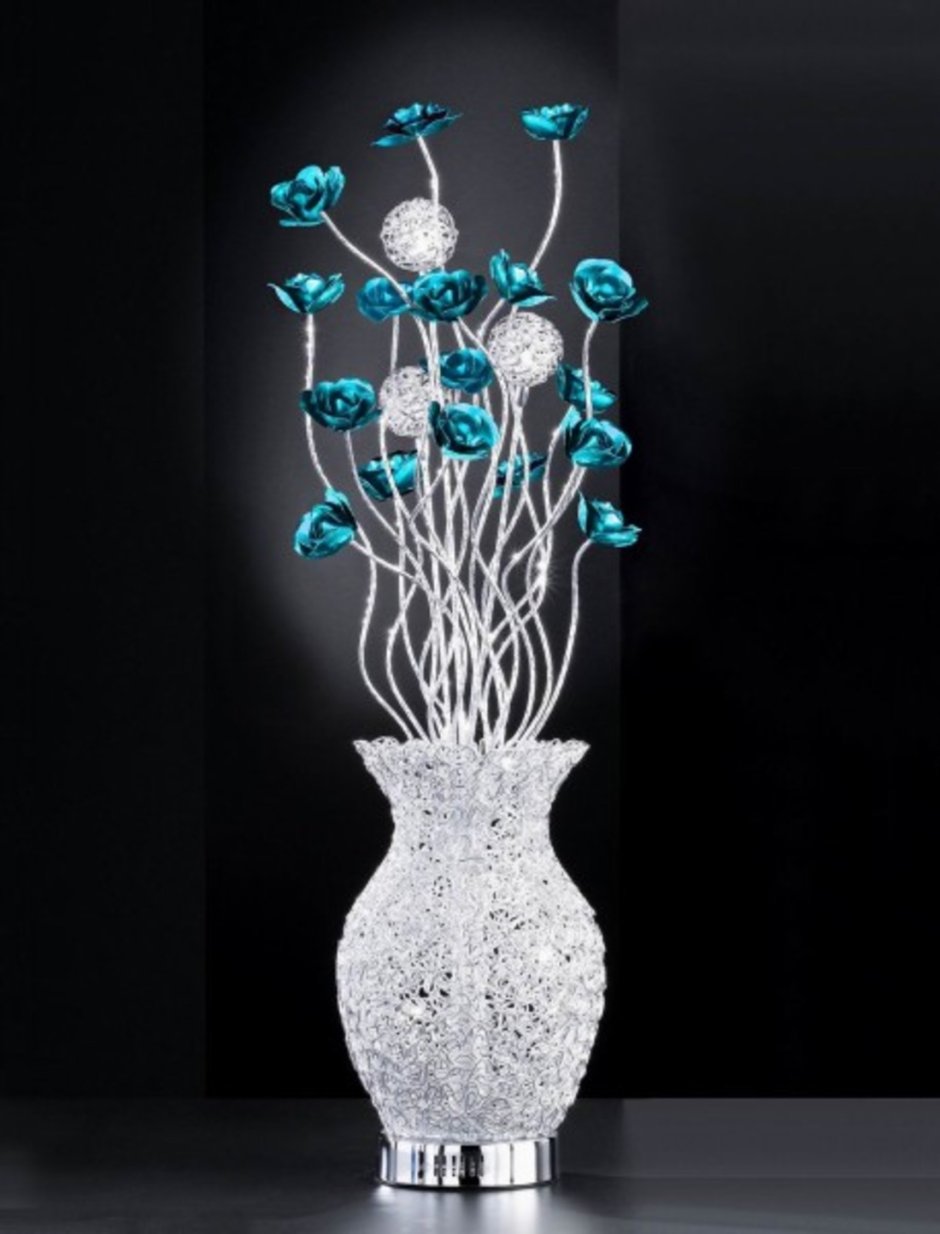 Светильники в виде вазы с цветами