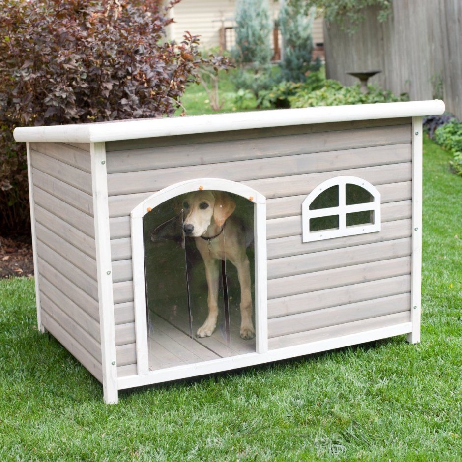 Деревянный домик для собаки
