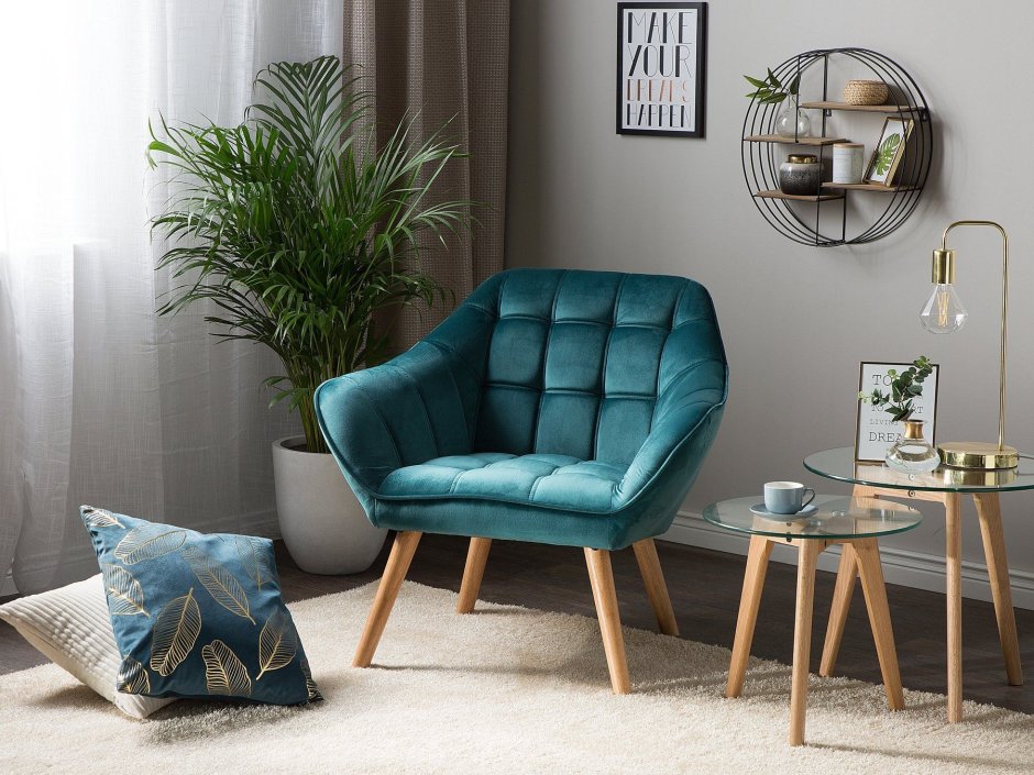 Padova 5448/р Green Leather кресло (59х90х67) зеленая кожа