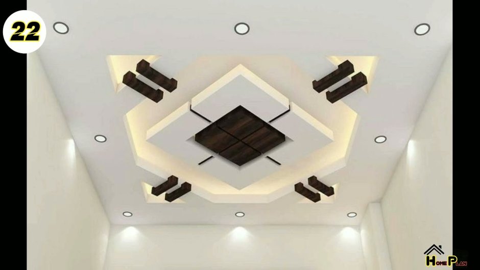 Потолок гипсокартон фигурный квадратный