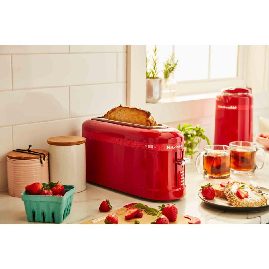 Kitchenaid чайник тостер красный