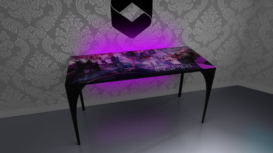 Фиолетовый дизайнерский столик