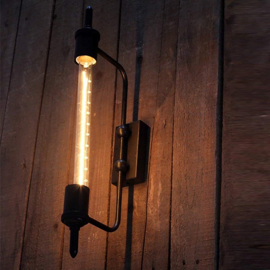 Настенный светильник с лампой Эдисона