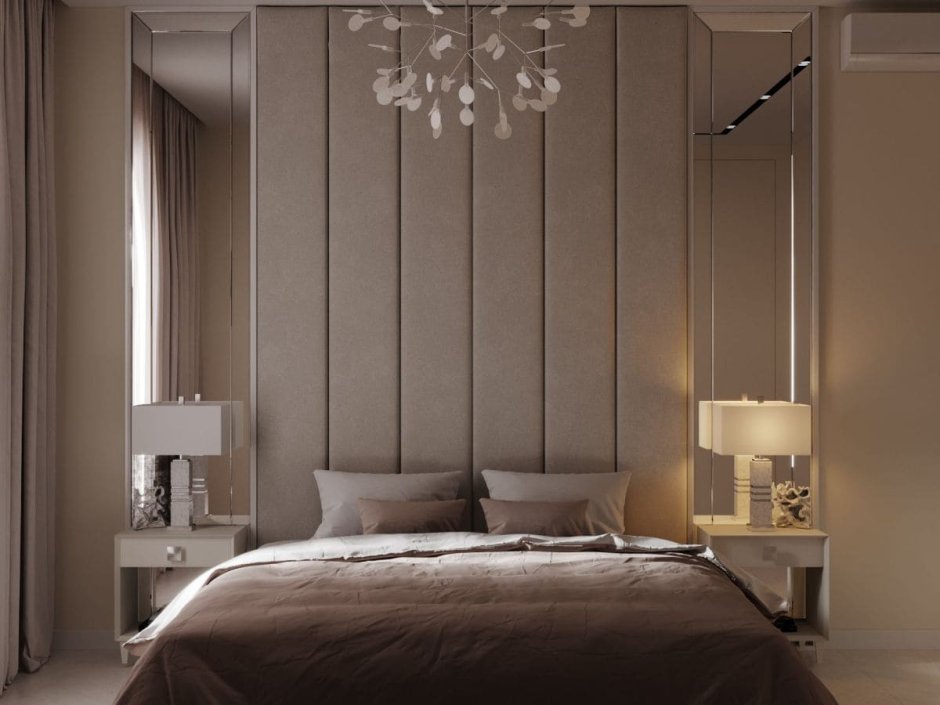 Bedroom Interior Design with Soft Panels