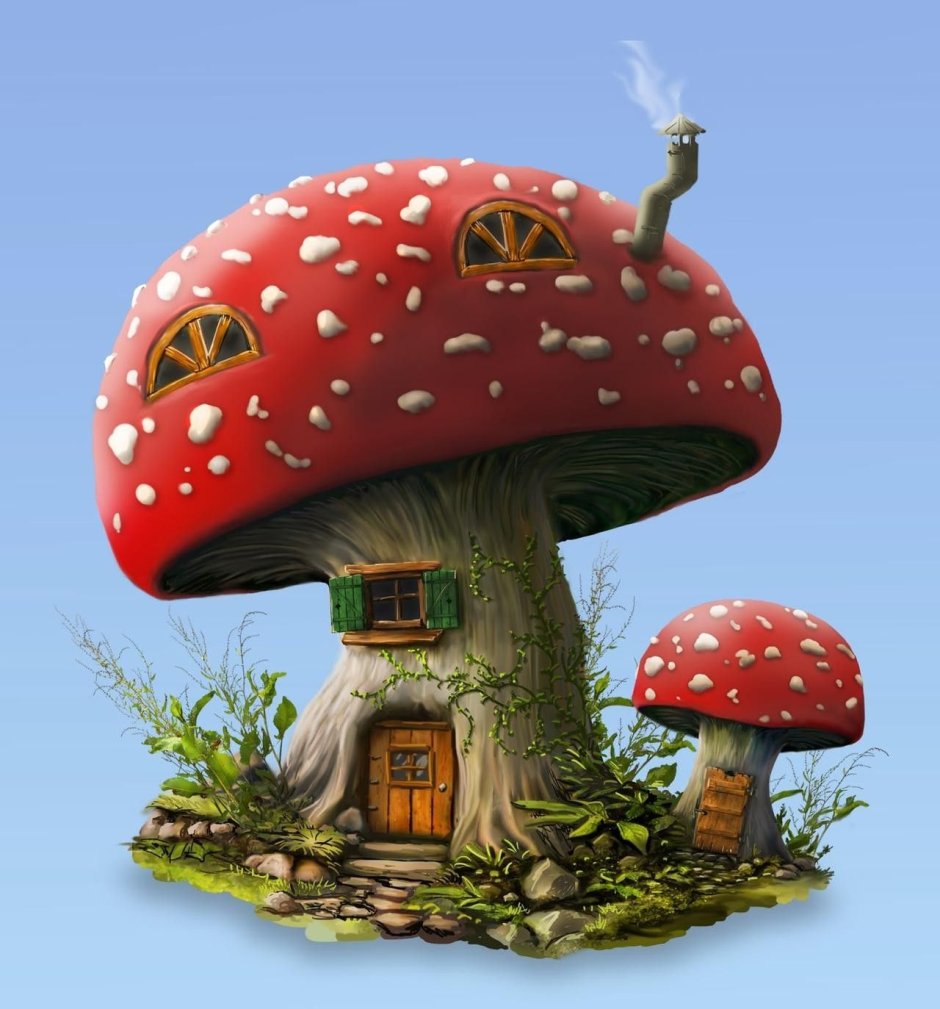 Сказочные домики грибочки