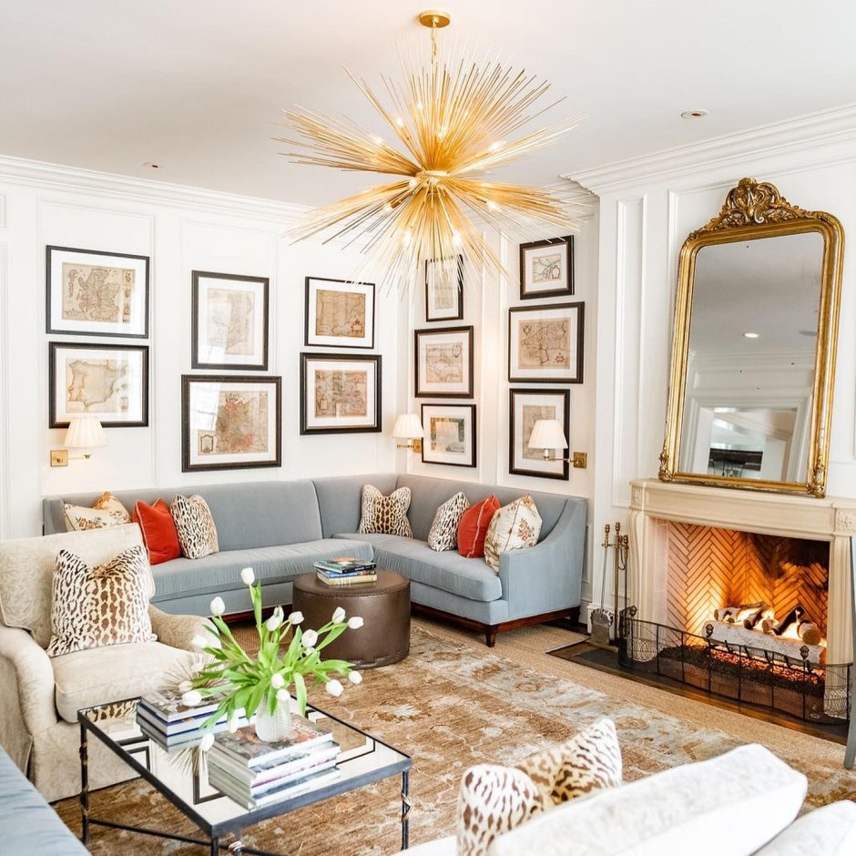 Современная планировка гостиной