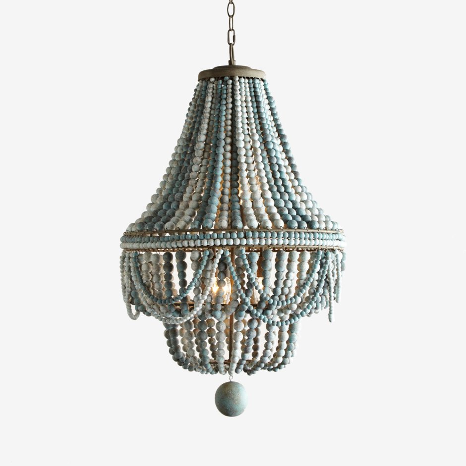 Люстра Amelia Wood Bead Chandelier