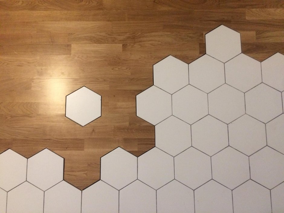 Плитка напольная Гексагон Wood Tiles 2