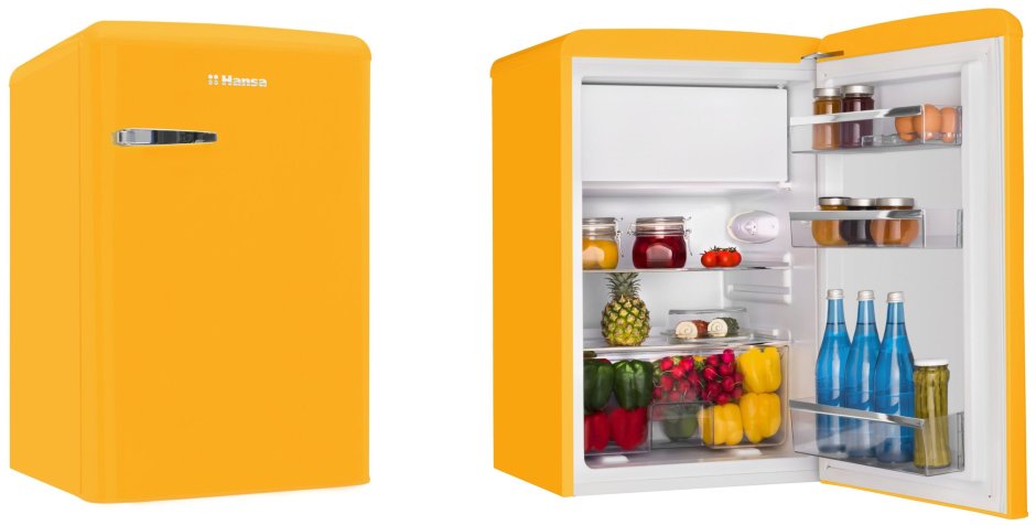Холодильник Hansa fm1337.3yaa желтый