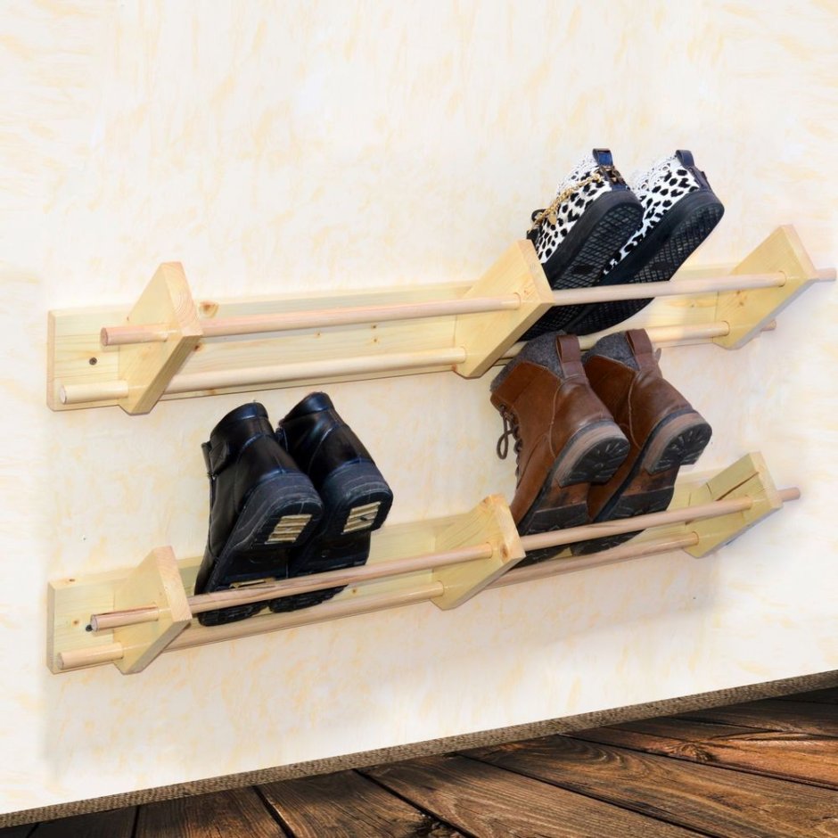 Bamboo Shoe Rack Bench