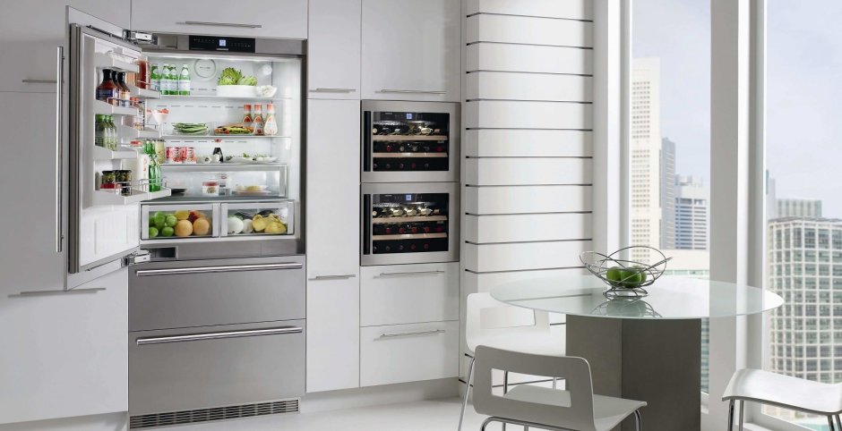Отдельностоящий холодильник вне кухни