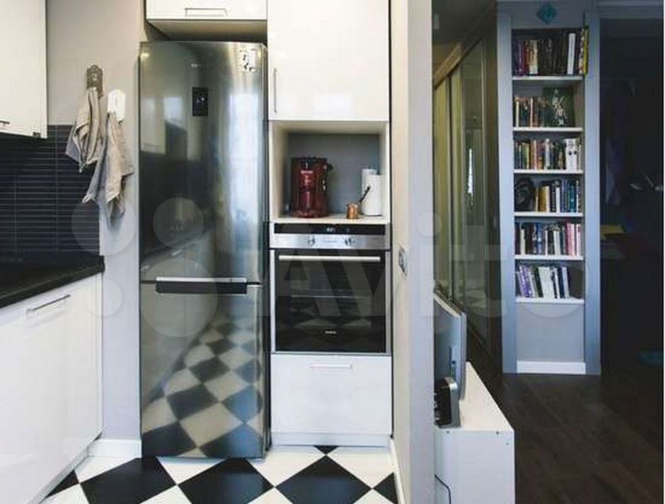 Встраиваемый холодильник в кухню икеа