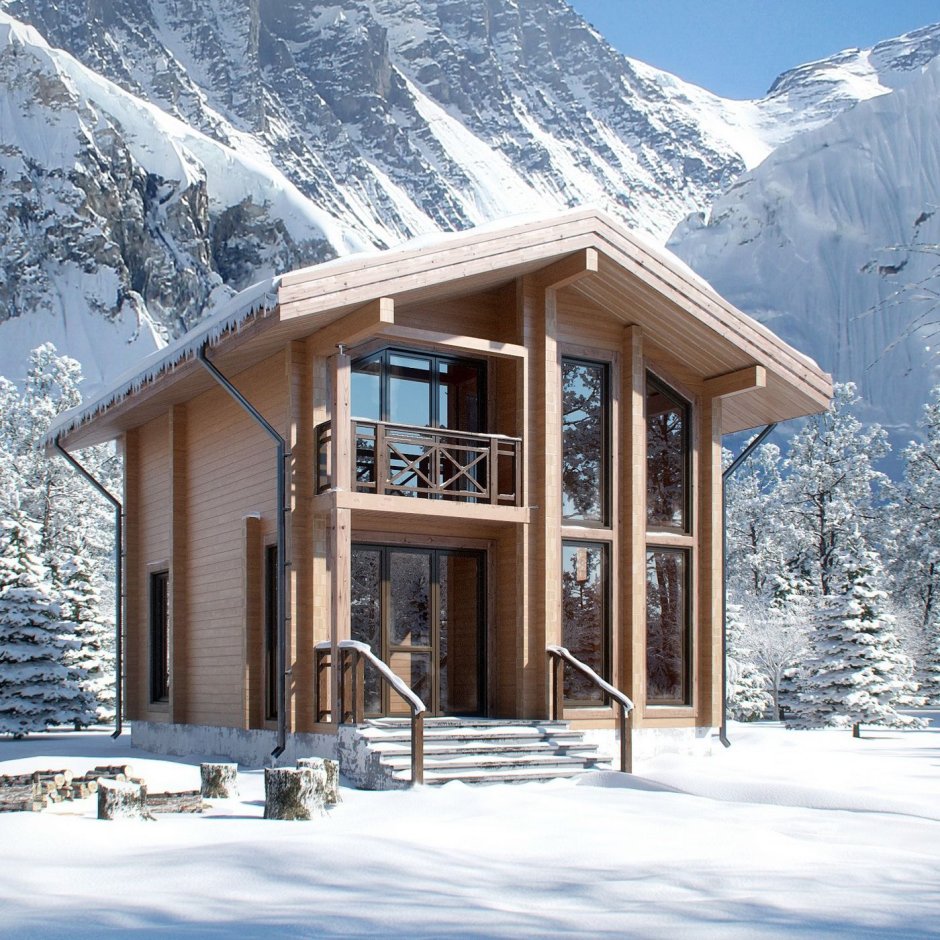 Chalet Zermatt город в Альпах