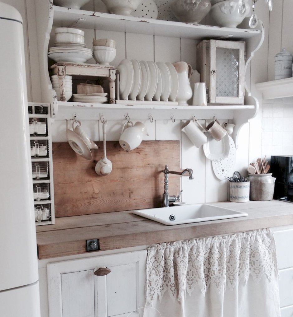 Стиль Shabby Chic ванная