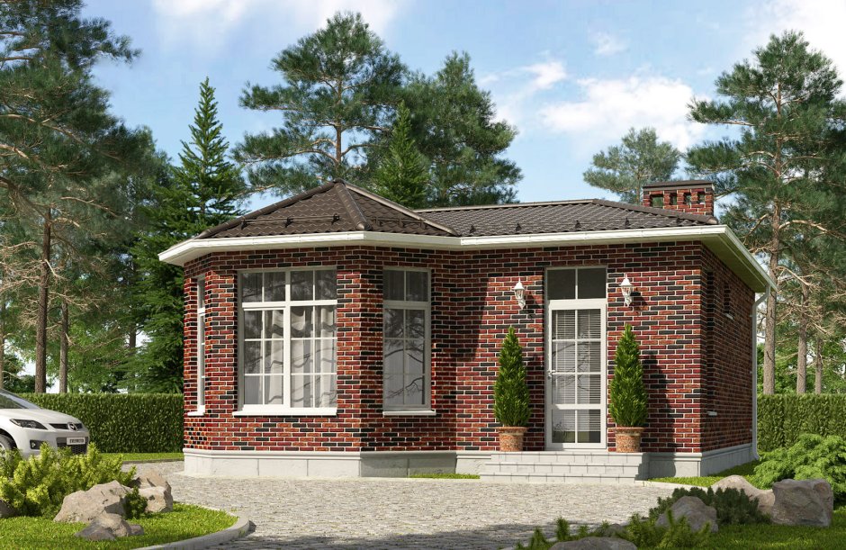 Красивые дома из кирпича