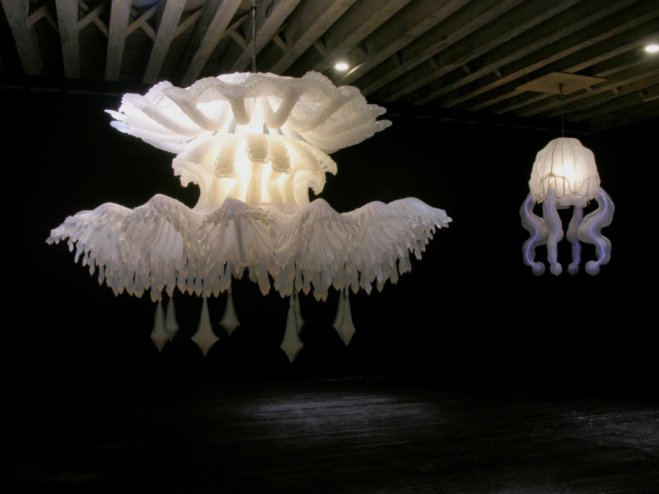 Люстра Guang White Feather Chandelier