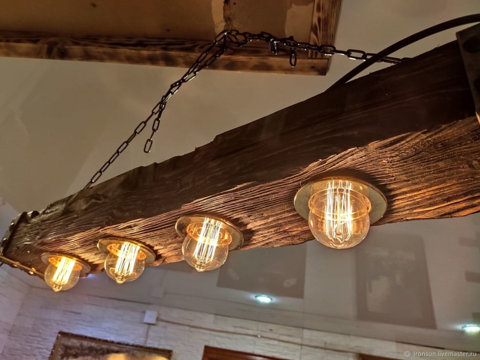 Светильник Wood Chandelier