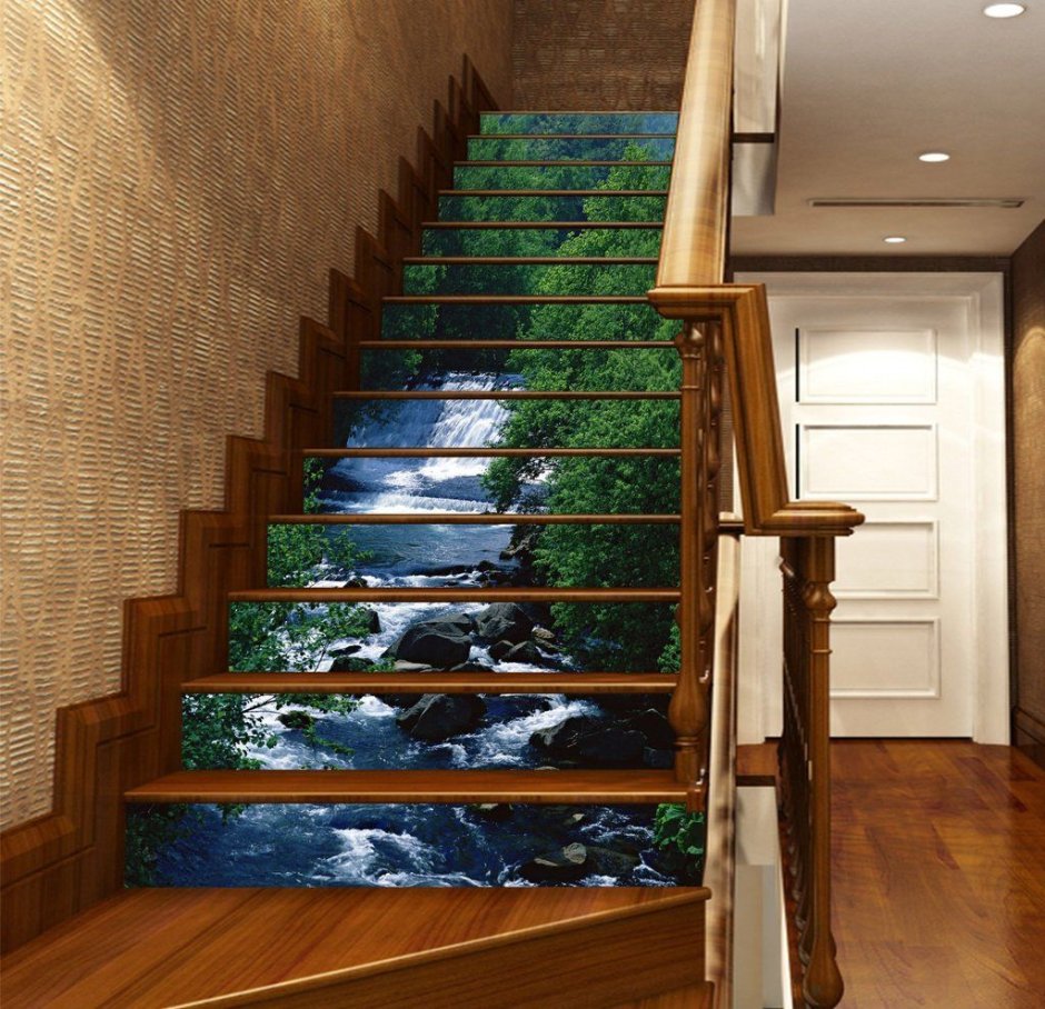 Полка-лестница из бамбука