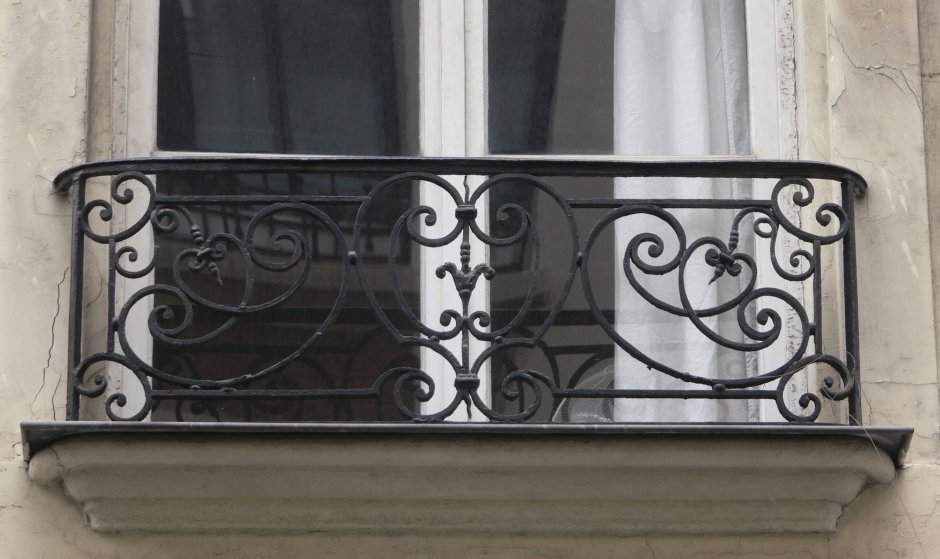 Кованые перила на французские Балкончики