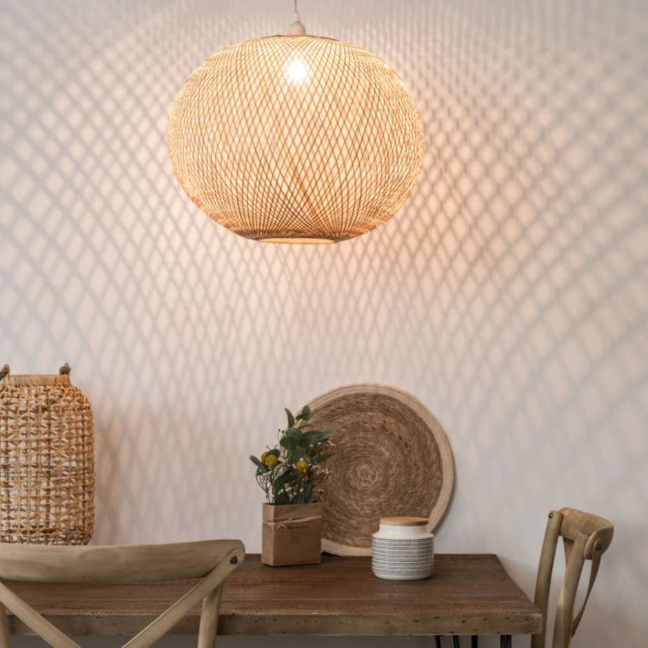 Светильник Bamboo_Rattan_Lamp