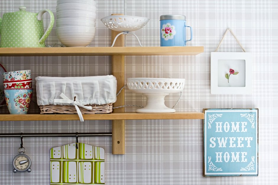Background Kitchen Shelf