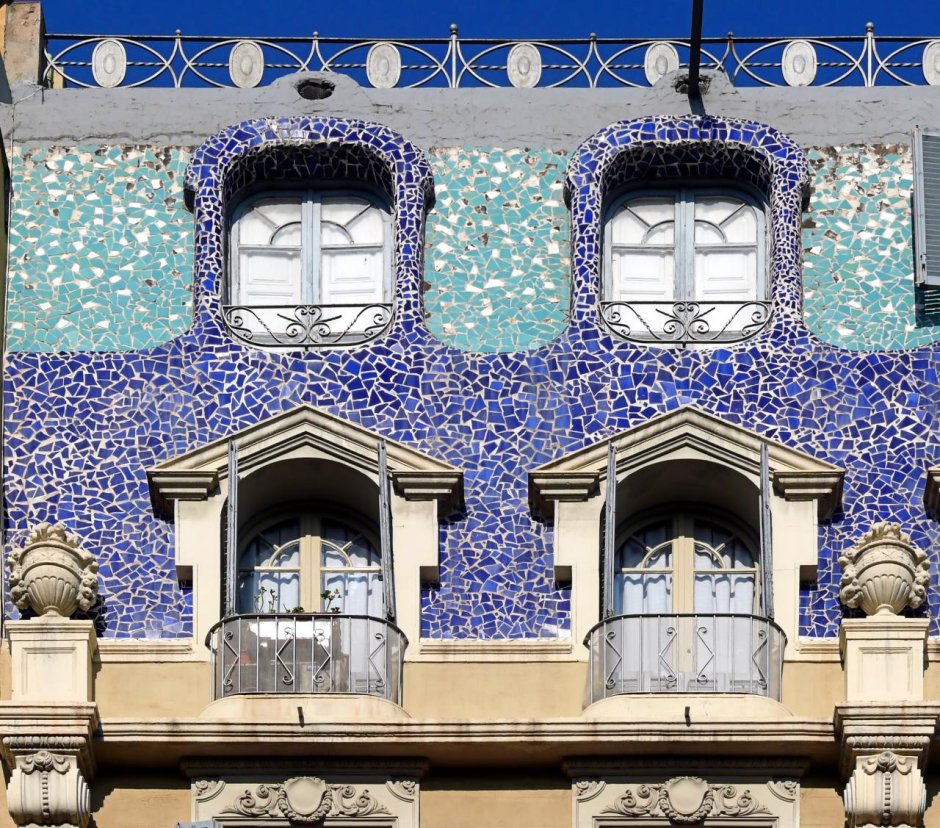 Украшение зданий мозаикой