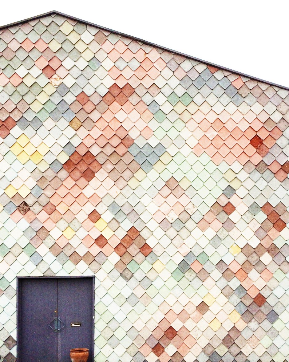 Мозаика на фасадах домов
