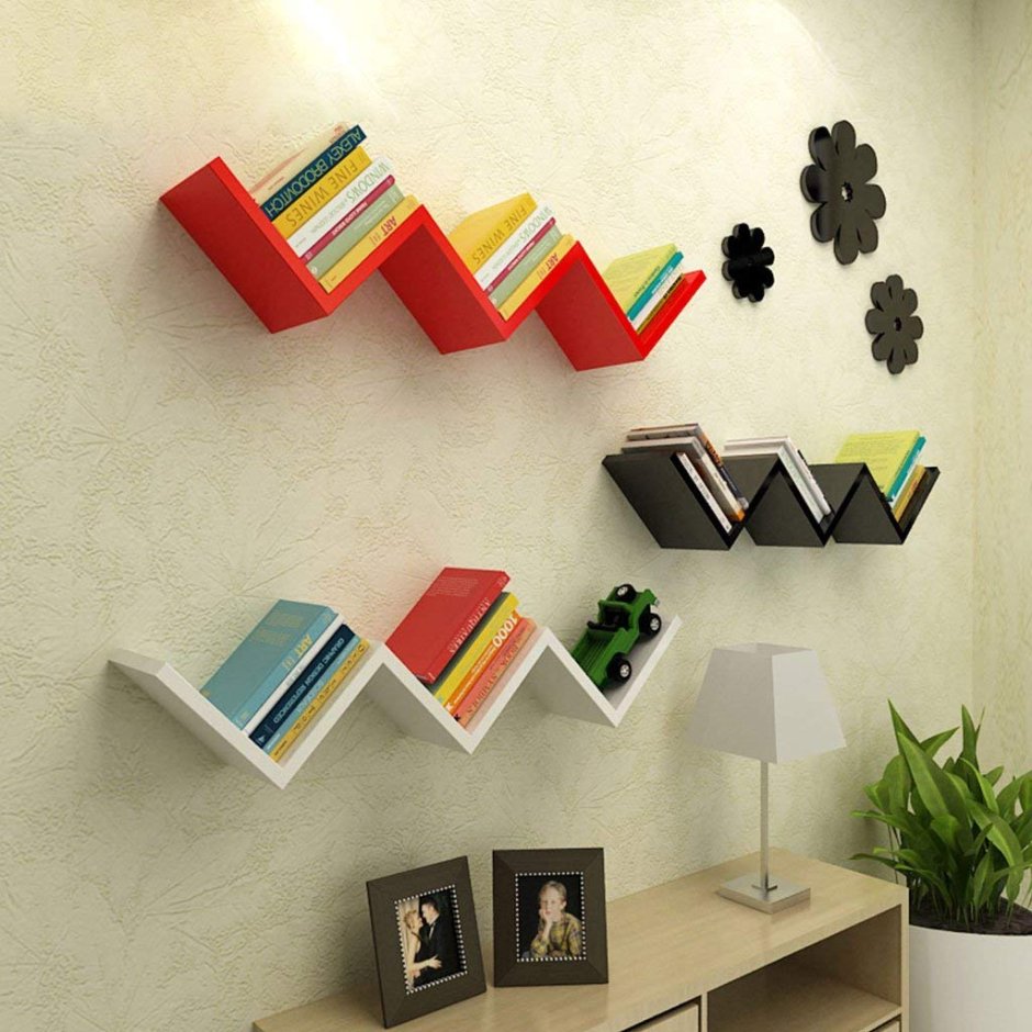 Полка "Wall Shelf-s (bas WL-001)" белая