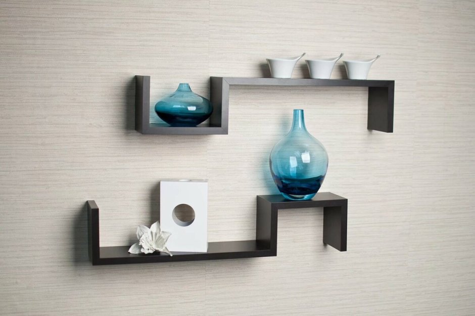 Полка "Wall Shelf-s (bas WL-001)" белая