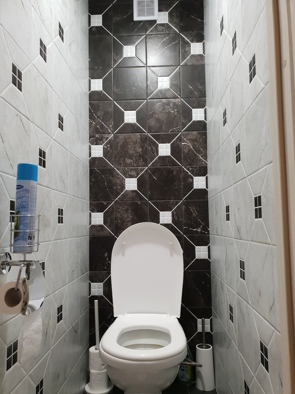 Стильная плитка в туалете