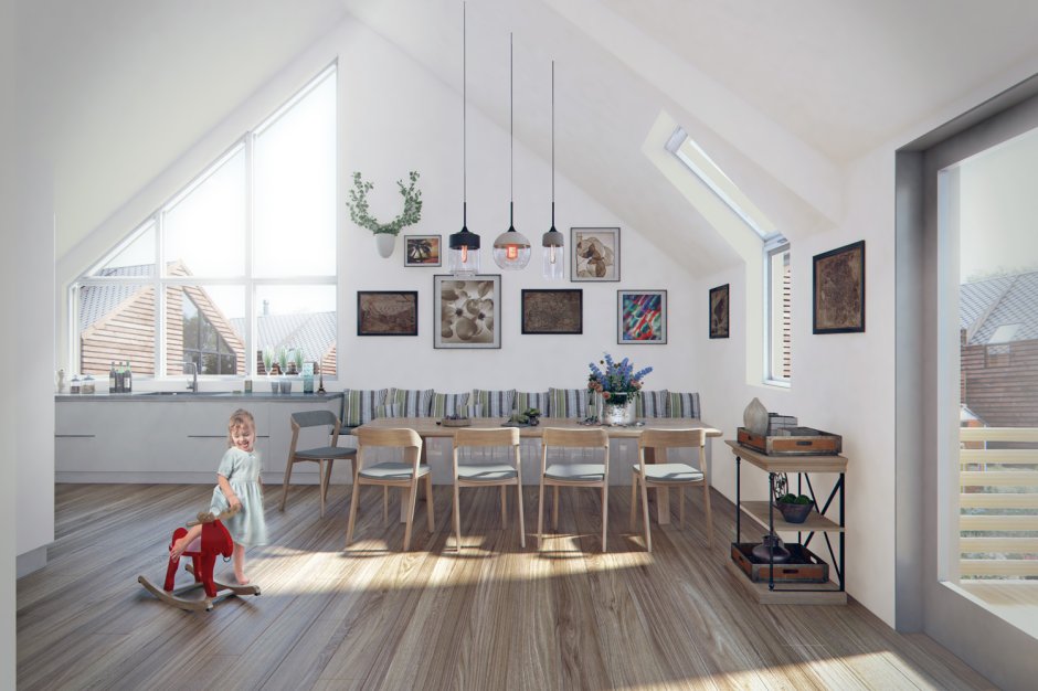 Дом в скандинавском стиле одноэтажный фото интерьера